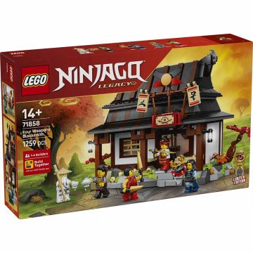 LEGO NINJAGO 71858 La bottega delle Quattro Armi – 15° anniversario | LEGO NINJAGO 14+