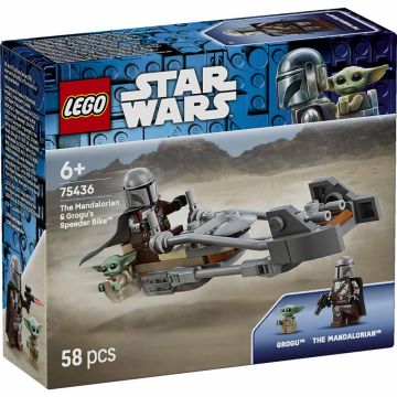 LEGO STAR WARS 75436 Speeder Bike del Mandaloriano e di Grogu | LEGO STAR WARS 6+