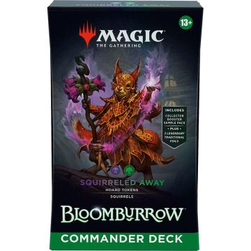 Magic Commander Deck BLOOMBURROW Squirreled Away | Nero Verde | Gioco di Carte Magic ENG 13+