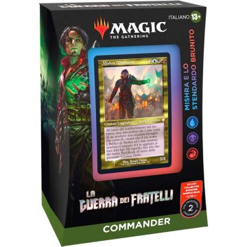 Magic Mazzo Commander Guerra dei Fratelli Mishra e lo Stendardo Brunito | Gioco di Carte Magic ITA 13+