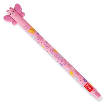 PENNA CANCELLABILE FARFALLA Gel Rosa | Penna Cancellabile Legami