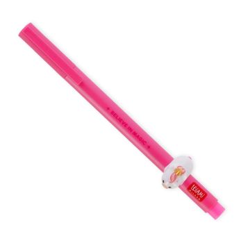 PENNA LOVELY FRIENDS UNICORNO Gel Fuxia Neon con Animale | Penna Non Cancellabile Legami