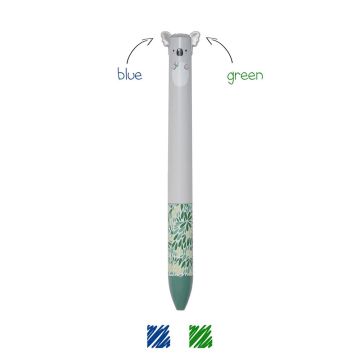 PENNA SFERA KOALA Due Colori Click&Clack | Penna Non Cancellabile Legami