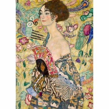 PUZZLE 1000pz Ravensburger Klimt: Dama col Ventaglio | Puzzle Arte