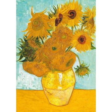 PUZZLE 1000pz Ravensburger Van Gogh: Vaso di Girasoli | Puzzle Arte