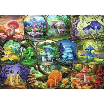 PUZZLE 1000pz Ravensburger Funghi Incantevoli | Puzzle Fiori e Natura