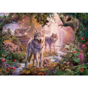 PUZZLE 1000pz Ravensburger Lupi d'Estate | Puzzle Animali