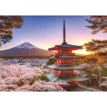 PUZZLE 1000pz Ravensburger Ciliegi in Fiore e Monte Fuji | Puzzle Paesaggi