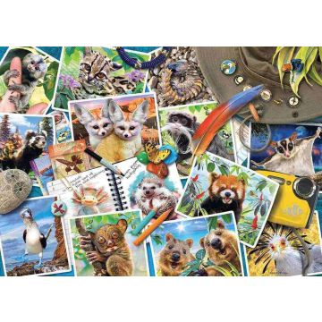 PUZZLE 1000pz Ravensburger Diario di Viaggio degli Animali | Puzzle Animali