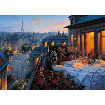 PUZZLE 1000pz Ravensburger Balcone a Parigi | Puzzle Paesaggi