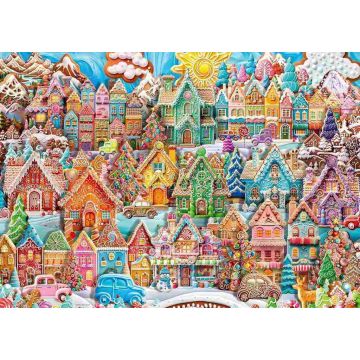 PUZZLE 1000pz Ravensburger Villaggio dei Biscotti di Natale | Puzzle Natale
