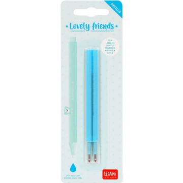 REFILL BLU CIELO x2 Penne Gel LOVELY FRIENDS Non Cancellabili Legami