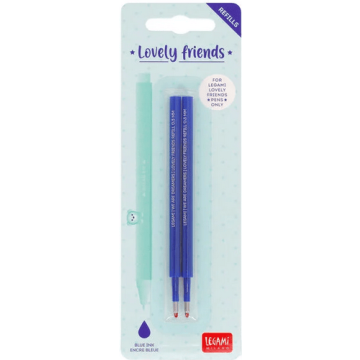 REFILL BLU x2 Penne Gel LOVELY FRIENDS Non Cancellabili Legami