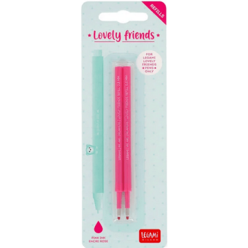 REFILL ROSA x2 Penne Gel LOVELY FRIENDS Non Cancellabili Legami