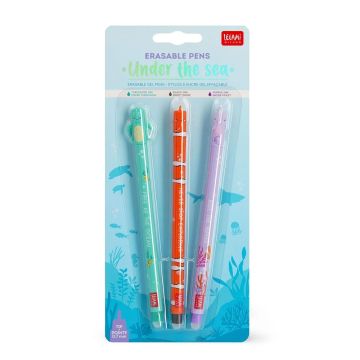 SET DA 3 PENNE CANCELLABILI Gel Under The Sea | Penne Cancellabili Legami