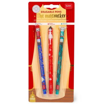 SET DI 3 PENNE GEL CANCELLABILI The Nutcracker | Penna Cancellabile Legami
