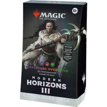 Magic Commander Deck Modern Horizons 3 Graveyard Overdrive | Gioco di Carte Magic ENG 13+