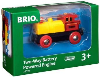 BRIO Locomotiva Bidirezionale a Batterie | Gioco in Legno