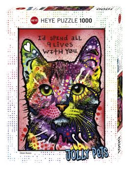 Puzzle 1000 Pezzi Heye Jolly Pets 9 Lives | Puzzle Animali - Confezione