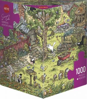 Puzzle 1000 Pezzi Heye Garden Adventures Simon’s Cat | Puzzle Composizioni - Confezione