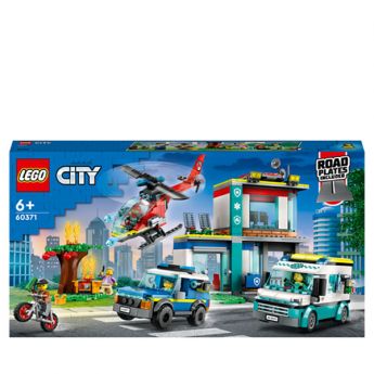 LEGO 60371 Quartier Generale Veicoli d'Emergenza