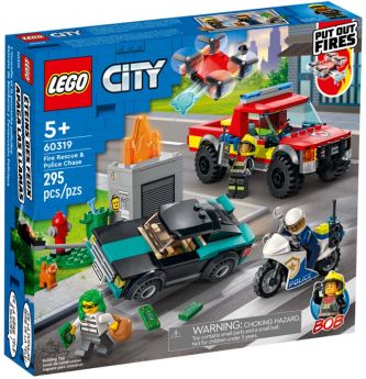 LEGO 60319 Soccorso Antincendio e Inseguimento della Polizia | LEGO City - Confezione