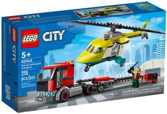 LEGO 60343 Trasportatore di Elicotteri di Salvataggio | LEGO City - Confezione
