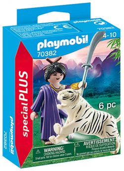 Playmobil 70382 Guerriera Ninja con Tigre | Playmobil Figures - Confezione