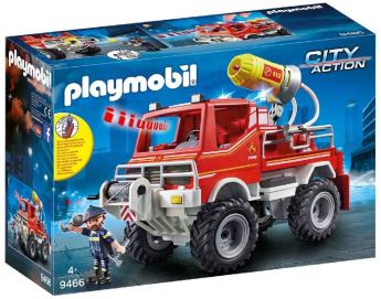 Playmobil 9466 Camion Spara Acqua Dei Vigili Del Fuoco| Playmobil Vigili del Fuoco - Confezione
