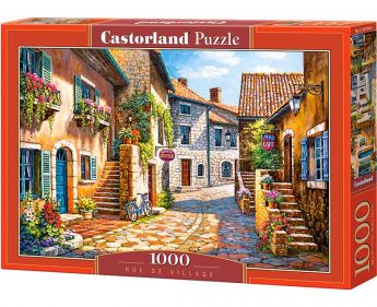 Puzzle 1000 pezzi Castorland Strada del Villaggio | Puzzle Paesaggi Città