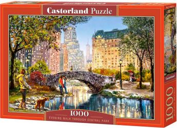 Puzzle 1000 pezzi Castorland Passeggiata Serale a Central Park | Puzzle Città New York