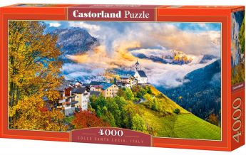 Puzzle 4000 pezzi Castorland Colle di Santa Lucia | Puzzle Paesaggi Montagna Italia