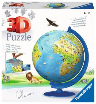 Puzzle 3D 180 Pezzi Ravensburger Globo | Puzzle Speciali - Confezione
