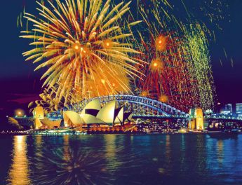 Puzzle Città 2000 pezzi Ravensburger Fuochi d'Artificio a Sydney