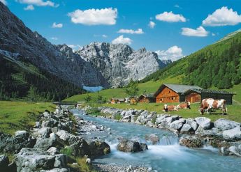 Puzzle Paesaggi 1000 pezzi Ravensburger Monti Karwendel, Austria