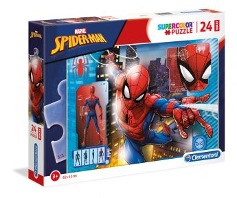 Puzzle 24 pezzi maxi Marvel Spider-Man Clementoni su ARSLUDICA.com