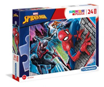 Puzzle 24 pezzi maxi Marvel Spider-Man Clementoni su ARSLUDICA.com