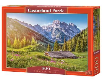 Puzzle 500 pezzi Summer in the Alps Castorland su arsludica.com