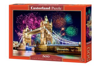 Puzzle 500 pezzi Castorland Tower Bridge, England | Puzzle Città