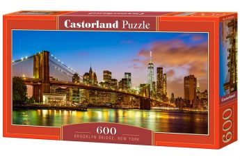 Puzzle 600 pezzi Brooklyn Bridge, New York Castorland su arsludica.com