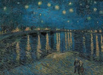 Puzzle Arte 1000 pezzi Clementoni Van Gogh Notte Stellata sul Rodano