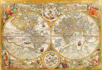 Puzzle Mappamondo 2000 pezzi Clementoni Ancient Map 