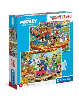 Puzzle Mickey and Friends 2x60 pezzi | Puzzle Bambini Clementoni