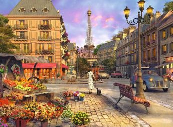 Puzzle Paesaggi 500 pezzi Ravensburger Passeggiata A Parigi