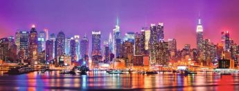 Puzzle Panorama 1000 pezzi Ravensburger Luci di Manhattan
