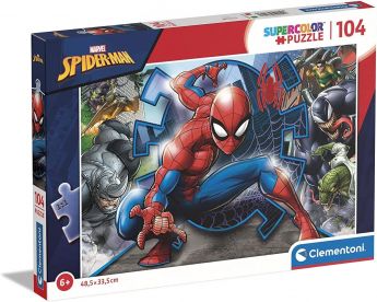 Puzzle SuperColor Spiderman 104 Pezzi | Puzzle Bambini Clementoni