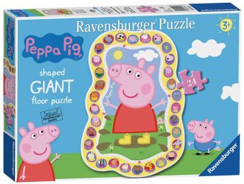 Puzzle 24 pezzi Giant Floor Peppa Pig Shaped | Ravensburger