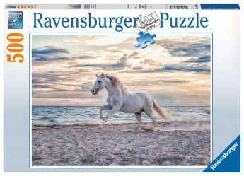 Puzzle 500 Pezzi Ravensburger Cavallo in Spiaggia | Puzzle Animali - Confezione