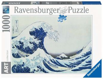 Puzzle 1000 Pezzi Ravensburger The Great Wave Of Kanagawa | Puzzle Arte
